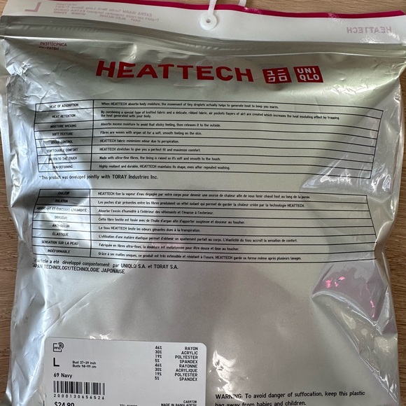 BNWT TURTLENECK EXTRA WARM NAVY SIZE L - Picture 4 of 5